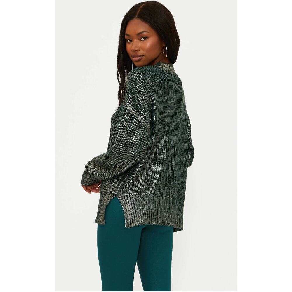 NWT Beach Riot Callie Sweater in Pine. Size Medium - Picture 2 of 7